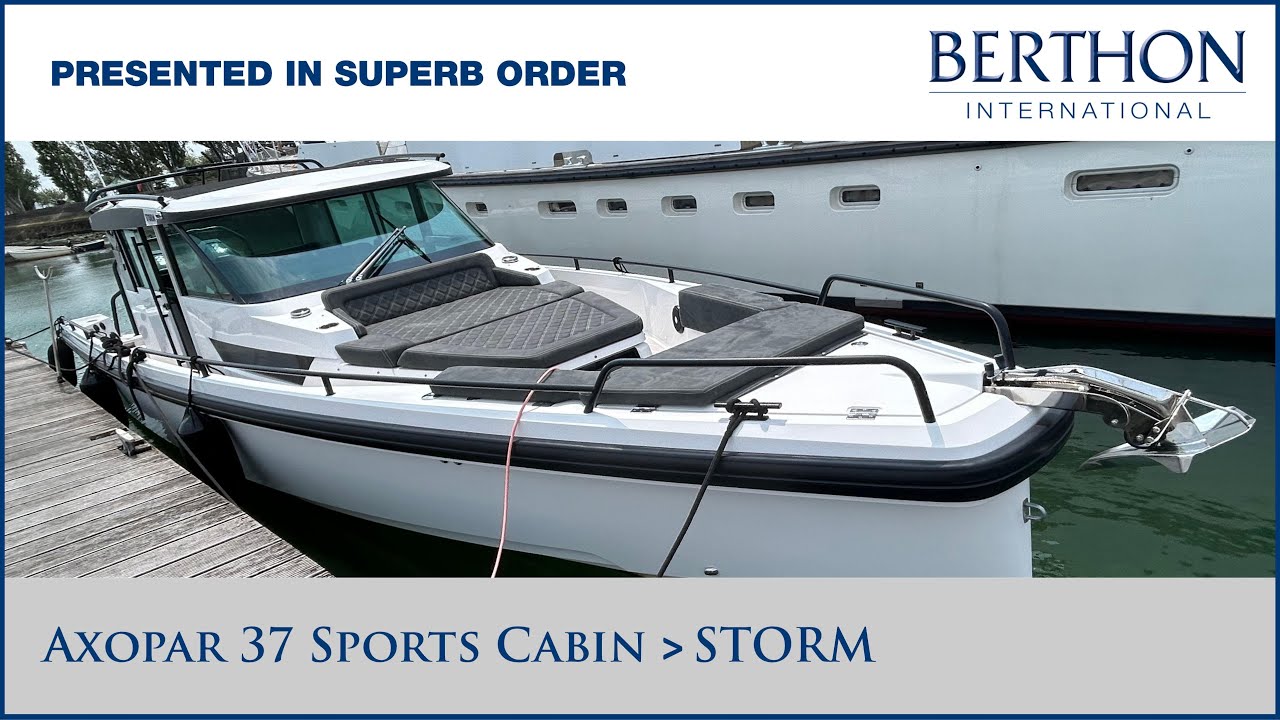 [OFF MARKET] Axopar 37 Sports Cabin (STORM) with Hugh Rayner - Yacht for Sale - In Superb Order