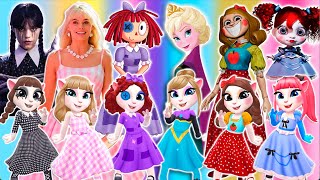 My talking angela 2 | Ragatha Vs Elsa Vs Barbie Vs Wednesday VS Miss Delight Vs Poppy | cosplay