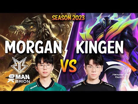 BRO Morgan vs HLE Kingen - Morgan RENEKTON vs Kingen K'SANTE Top - Patch 13.18 KR Ranked