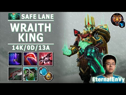 Wraith King Safe Lane | 7.30e | EternalEnVy WK Carry Play | Dota 2 Immortal Gameplay