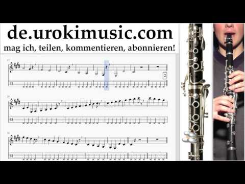 Klarinette Lernen BONEZ MC & RAF CAMORA - AN IHNEN VORBEI Tabulatur Teil#1 um-995