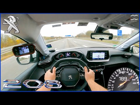 2021 Peugeot 208 - Autobahn Top Speed Drive POV