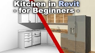 Quick Kitchen in Revit for Beginners Tutorial (Revit Interior Design)
