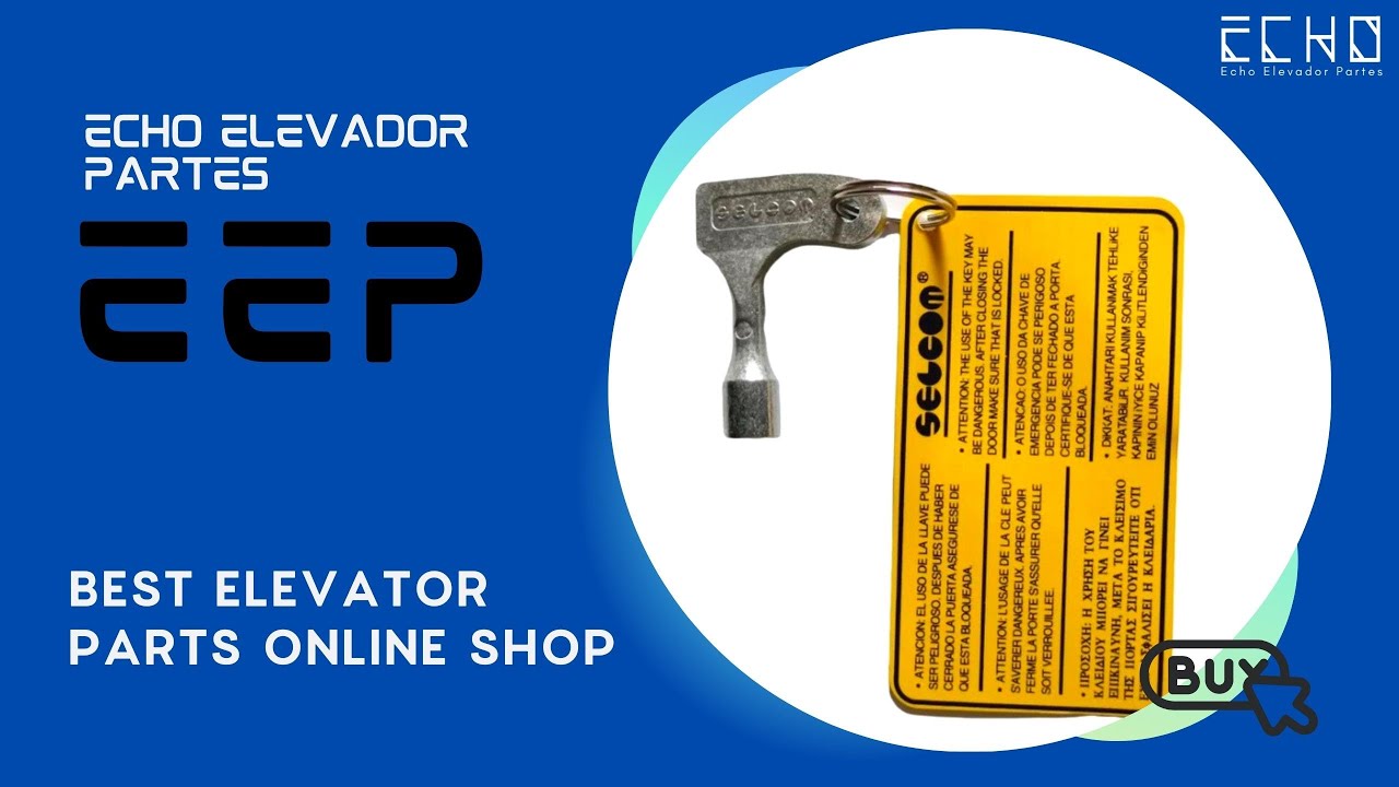 Echo Elevador Partes Spare Parts Video-Selcom Triangular Key For Elevator Maintenance