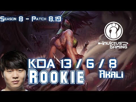 IG Rookie AKALI vs YASUO Mid - Patch 8.19 KR Ranked