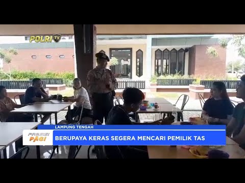 ANGGOTA POSPAM LAMTENG KEMBALIKAN TAS PEMUDIK BERISI UANG RATUSAN JUTA