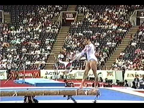 11th Team FRA Ingrid Stutz BB - 1991 World Gymnastics Championships 9.600