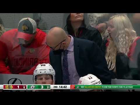 NHL. Highlights from Dallas Stars vs. Chicago Blackhawks, 19.12.21.