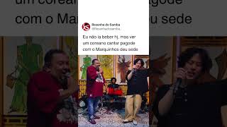 Coreano cantando com Marquinhos Sensação e da Show ! #shorts