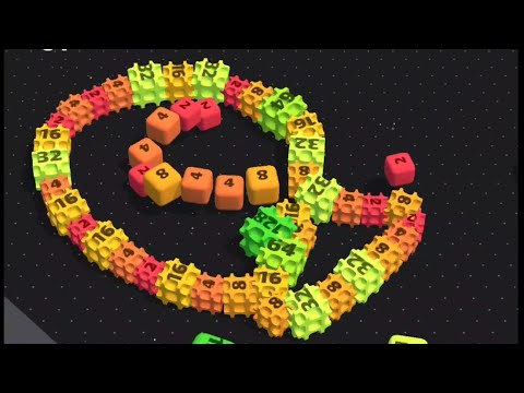 Snake & Cubes - Merge 2048 Number Block Unlock 512 - All Levels 20-25 Gameplay walkthrough part 3