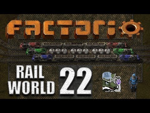 Factorio [0.17] - Rail World Ep. 22 - Setting up a new route! (Oil)