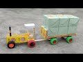 How To Make Matchbox Tractor Trolley At Home Diy Mini Tractor Trolley Science Project