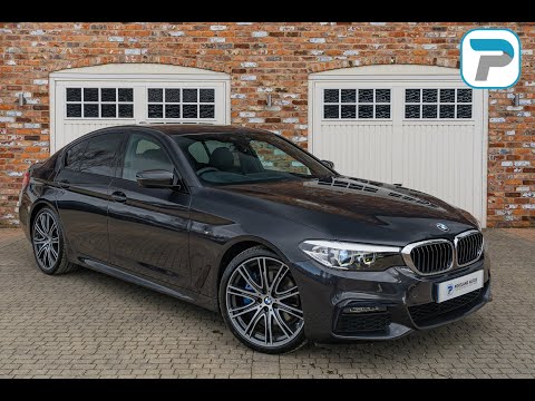 2019/19 BMW 530D M SPORT XDRIVE IN SOPHISTO GREY METALLIC WITH BLACK DAKOTA LEATHER INTERIOR