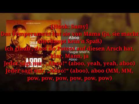 SAMY - ABOO LYRICS (Lyrics Video + Download) feat. SUGAR MMFK