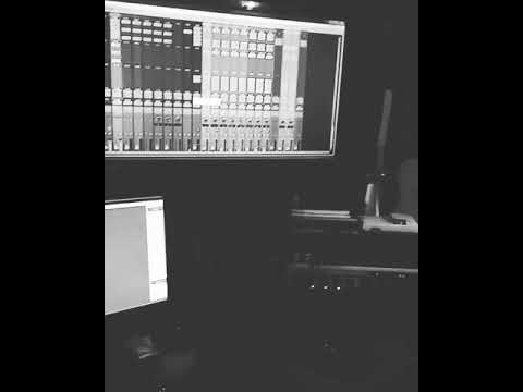 In the studio mixing female vocals