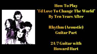 I'D LOVE TO CHANGE THE WORLD Guitar Lesson - How To Play "I'd Love To Change The World" On Guitar