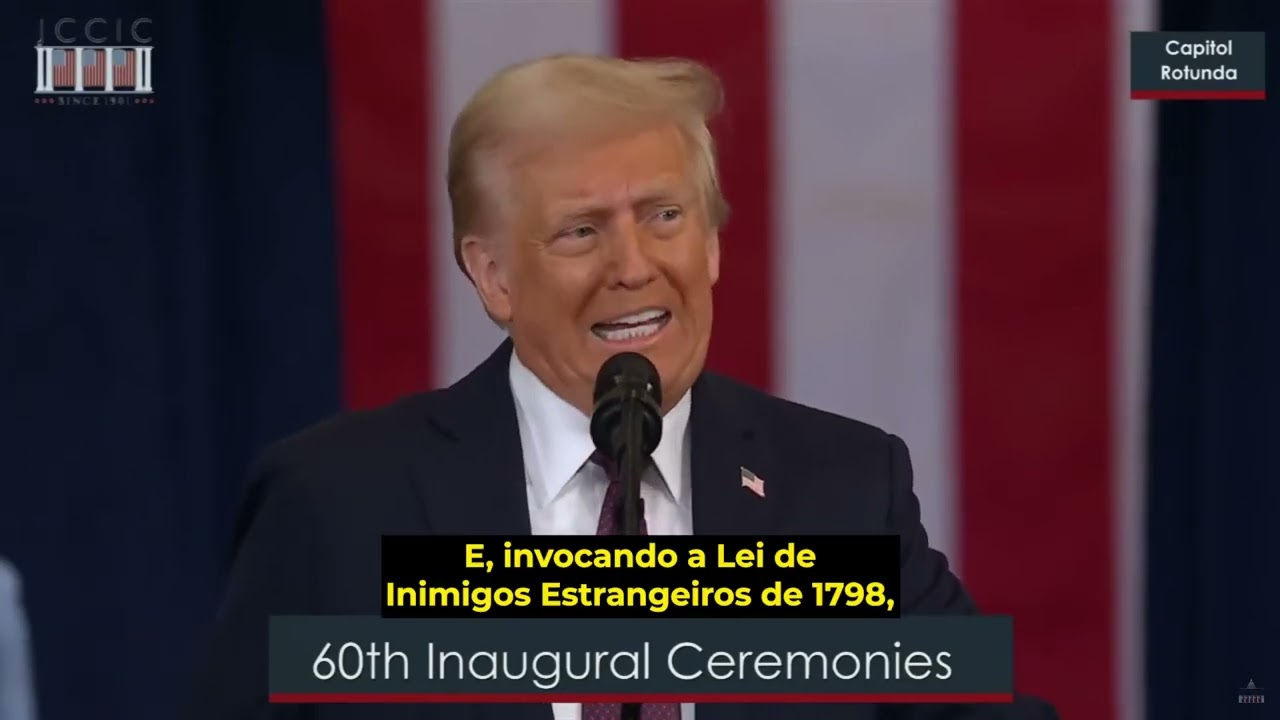Primeiro discurso de Donald Trump após tomar posse (legendado)