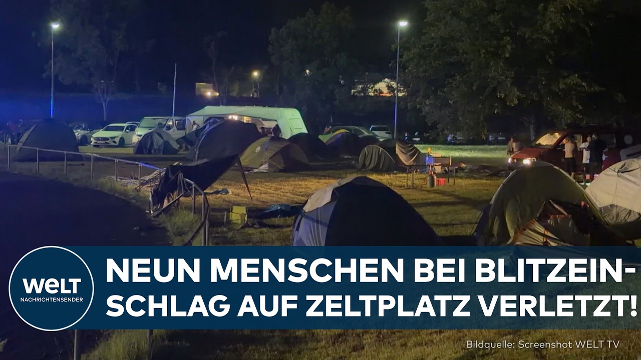 BADEN-WÜRTTEMBERG: Nach der Hitze kommen die Unwetter! Blitz schlägt bei Zeltlager ein