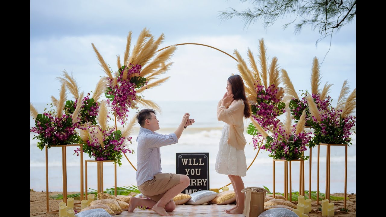 Demande en mariage surprise à Phuket par Wedding Planner Bespoke Experiences