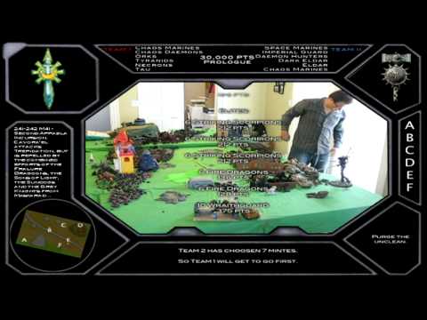 Warhammer 40,000: 2nd Battle for Storax: Apocalypse Battle Report Part 2  Deployment