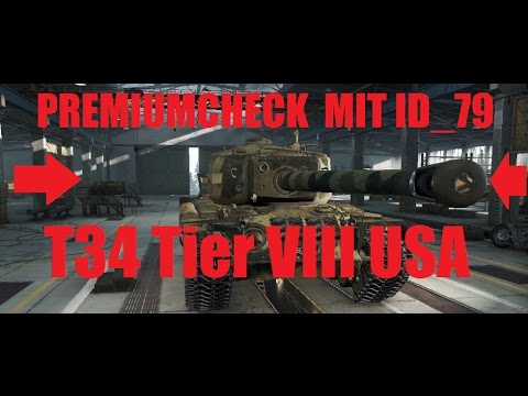 PREMIUMCHEK MIT  ID_79 : T 34 PREMIUMPANZER TIER VIII (german/deutsch)