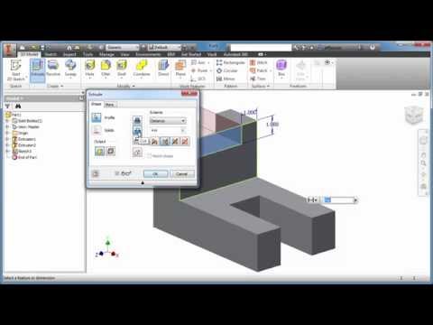Jensen's Inventor Tutorial with Isometric Sketches – Beginner part 1 of 12