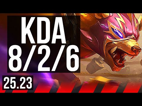 VOLIBEAR vs SETT (TOP) | 6 solo kills, 8/2/6, Dominating | EUW Master | 25.23