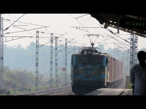 Scary Oscillating Container Freight Speeding Away!