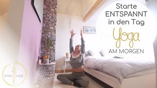 YOGA am Morgen - Sanfter Start in den Tag mit MINI Meditation und YOGA ohne Matte, ohne Hilfsmittel