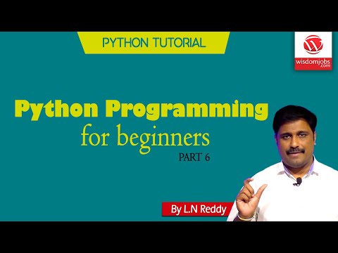Python Tutorial Python Programming For Beginners Part 6 Wisdom Jobs
