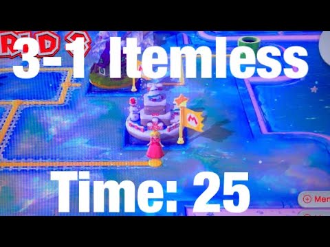 3-1 Itemless Speedrun: Super Mario 3d World
