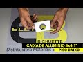 CAIXA PARA PISO ALUMINIO 4X2 BAIXA EC 3/4 POLEGADA