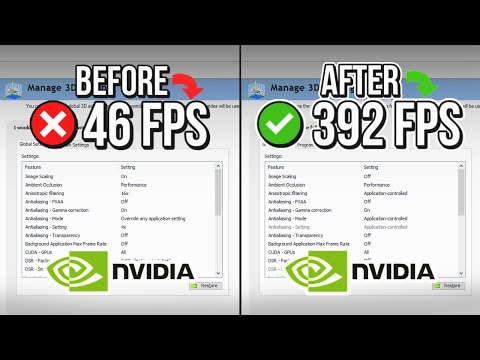 🔧 NVIDIA CONTROL PANEL: BEST SETTINGS TO BOOST FPS FOR GAMING 🔥 | Optimize NVIDIA ✔️