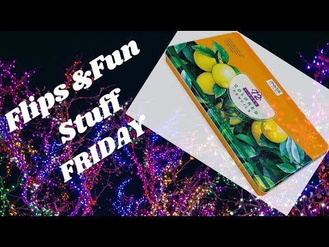 Flips & Fun Stuff Friday!!   Pagos colored pencils swatch and review