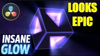 One Cube. Two Light Rays. Ridiculous Result in DaVinci Resolve Fusion #DaVinciResolve #Fusion #Glow