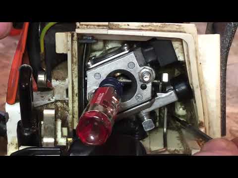 Quick and Easy way to reattach Stihl Chainsaw Throttle Linkage