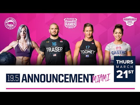 19.5 Open Workout: Live Announcement (Mat Fraser vs. Tia-Clair Toomey)