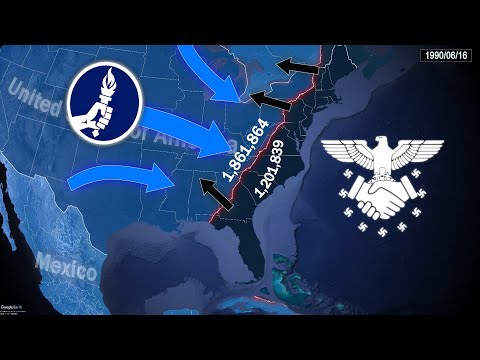 TNO Mapping - Einheitspakt's Final Strike: Invasion of America 1990 Everyday using Google Earth