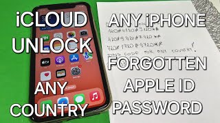 iCloud Unlock Any iPhone 6,7,8,X,11,12,13,14,15 with Forgotten Apple ID and Password