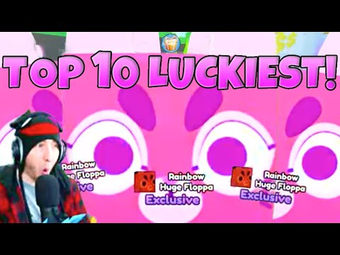 😱TOP 10 LUCKIEST YOUTUBERS In Pet Simulator X!🍀