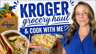 KROGER GROCERY HAUL & COOK WITH ME