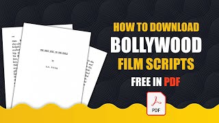 Bollywood film Scripts Kaise Download Karein  Bollywood Full Original Film Script download in pdf