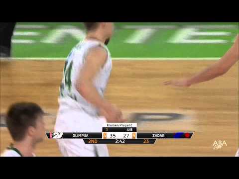 ABA Liga 2014/15, Round 20 highlights: Union Olimpija - Zadar (01.02.2015)