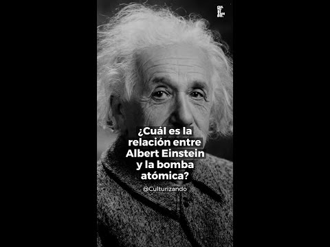 What is the relationship between Albert Einstein and the atomic bomb?