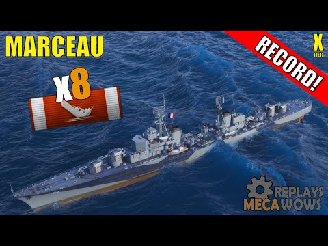 Marceau 8 Kills & 161k Damage | World of Warships Gameplay