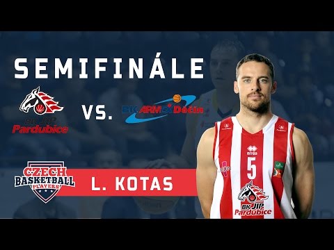 LUKÁŠ KOTAS - BK JIP PARDUBICE - SMEČ - SEMIFINÁLE KNBL - 1.KOLO - 02.05.17