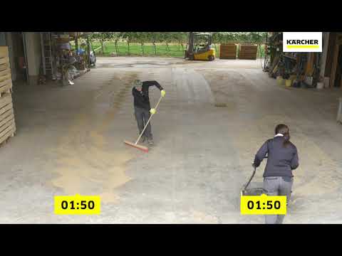 Kärcher KM 70/20 Professional Push Sweepers vs. Broom