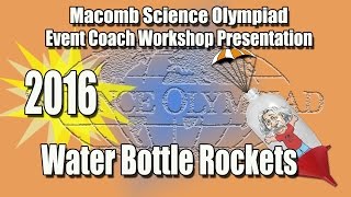 Science Olympiad Water Bottle Rockets  Event Coach Workshop 2016