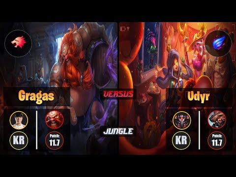 Haru GRAGAS (Jungle) [Predator] VS UDYR - Grandmaster KR Patch 11.7