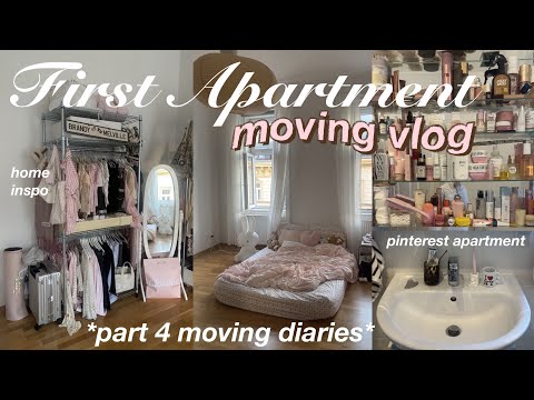 MOVING IN to my FIRST EVER APARTMENT + TOUR ♡📦 organizing, building & hauls (moving diaries EP.4)